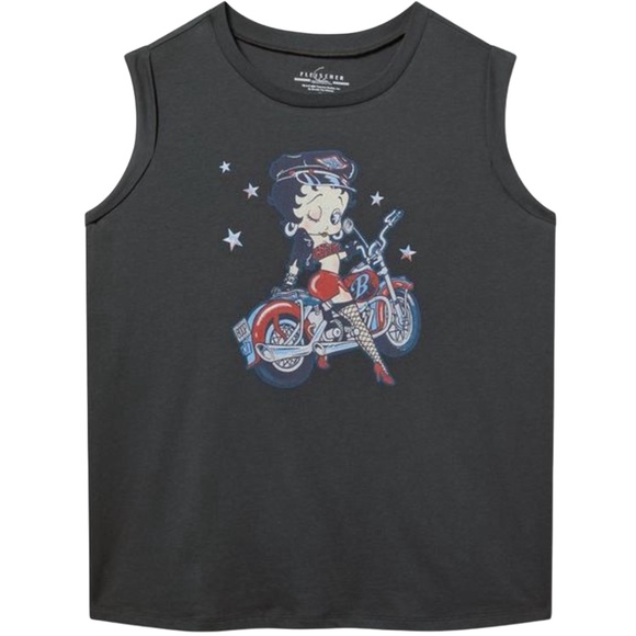 TORRID Betty Boop Sleeveless Graphic Tee - Picture 1 of 6